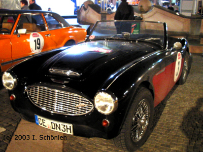 Austin Healey 3000 MK I, Baujahr 1960. Respekt: Niemeyer/Bockelmann fuhren die ganze Strecke offen.