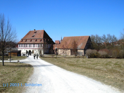 Eingangsbereich des Frnkischen Freilandmuseums